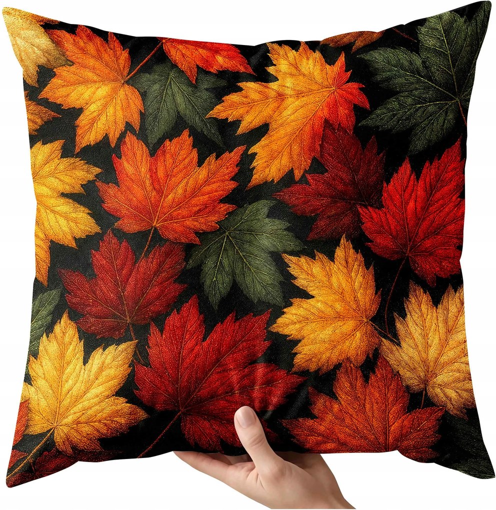 Őszi díszpárnahuzat 40x40 boglárka őszi levél díszpárnahuzat