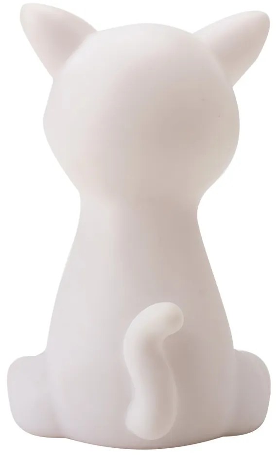 LED gyerek éjjeli lámpa CATTY 19cm, fehér