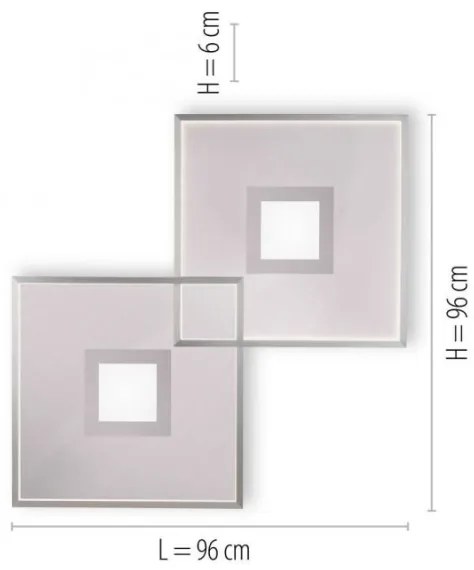 Paul Neuhaus 8378-55 - LED Dimmelhető lámpa AMARA LED/45W/230V króm + távirányító