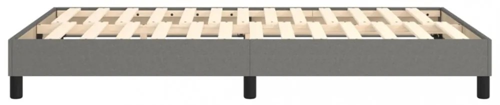 sötétszürke szövet rugós ágykeret 120x200 cm