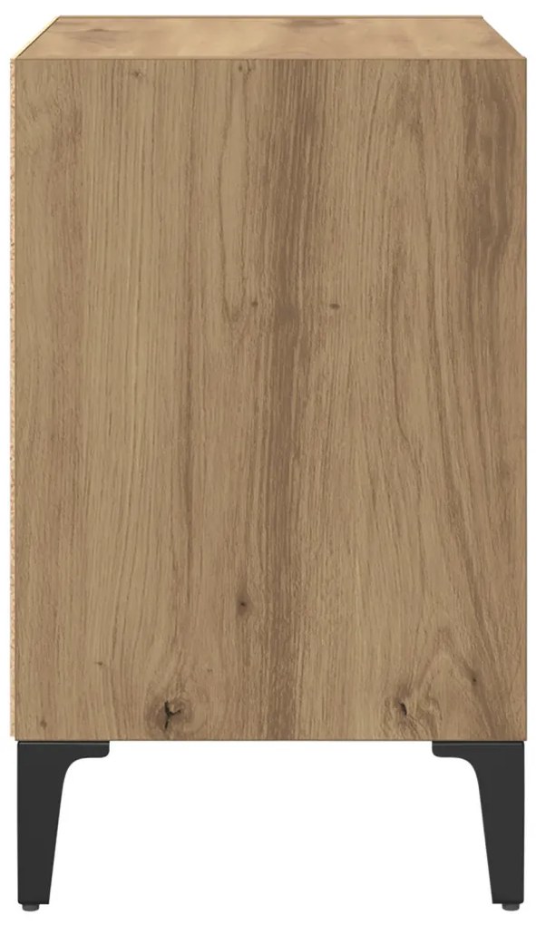 Éjjeli Szekrények 2 db Kézműves tölgy 40x30x50 cm Mérnöki fa