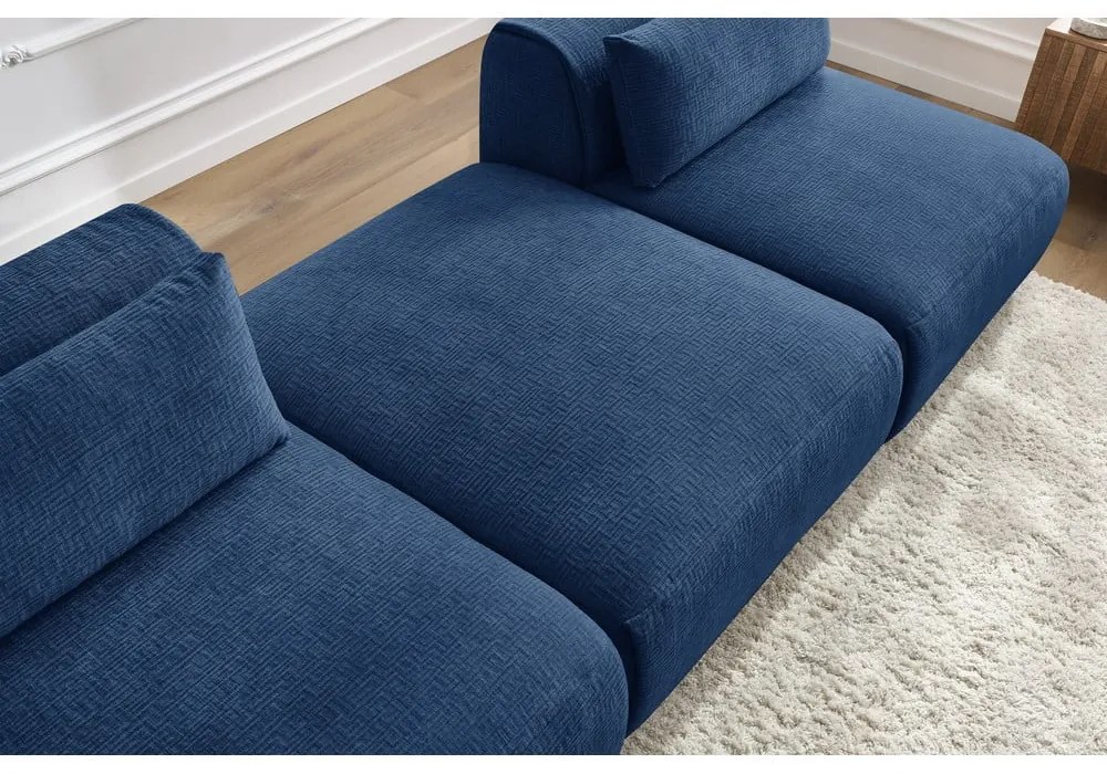 Sötétkék kanapé 283 cm Jeanne – Bobochic Paris