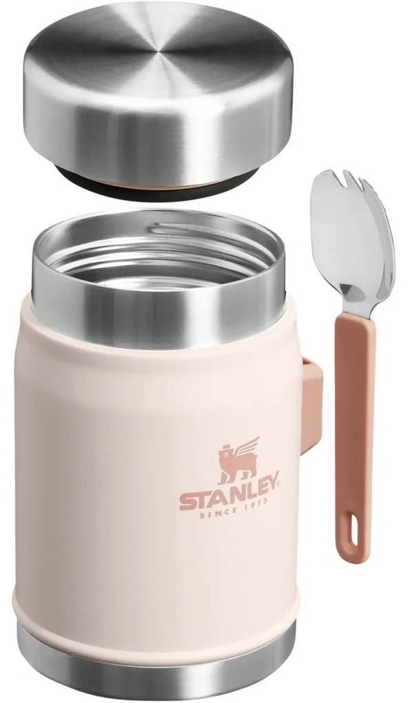 STANLEY 400 ml étkezési termosz kanállal/villávalRose Quartz