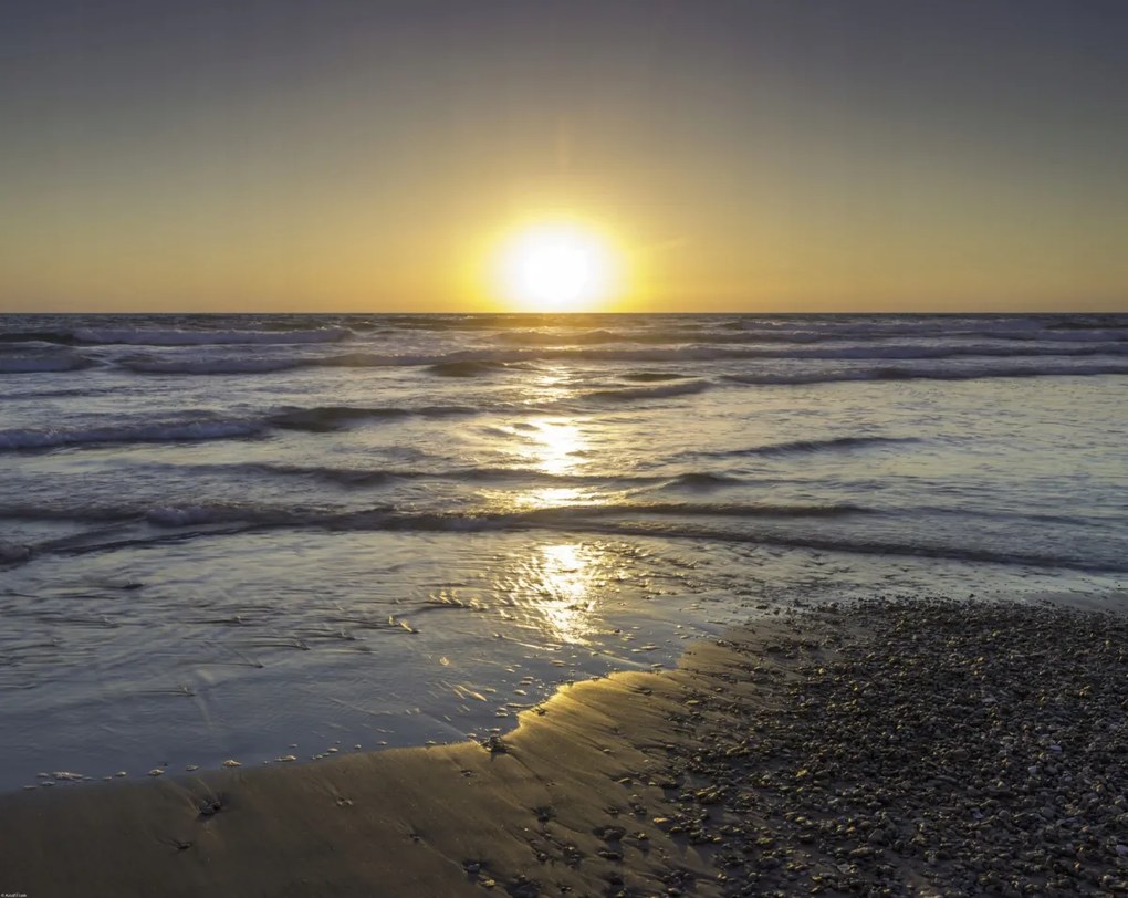 Poszter 76x60,5cm Csendes naplemente a tengerparton, Assaf Frank