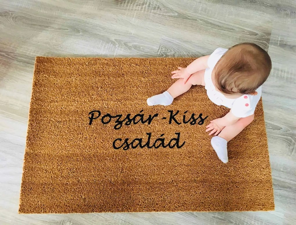 Itt lakik egy horgász vicces feliratos kókusz lábtörlő - több méretben (Válassz méretet: 60*40 cm, Válassz szállítási opciót: Normál szállítást kérek)