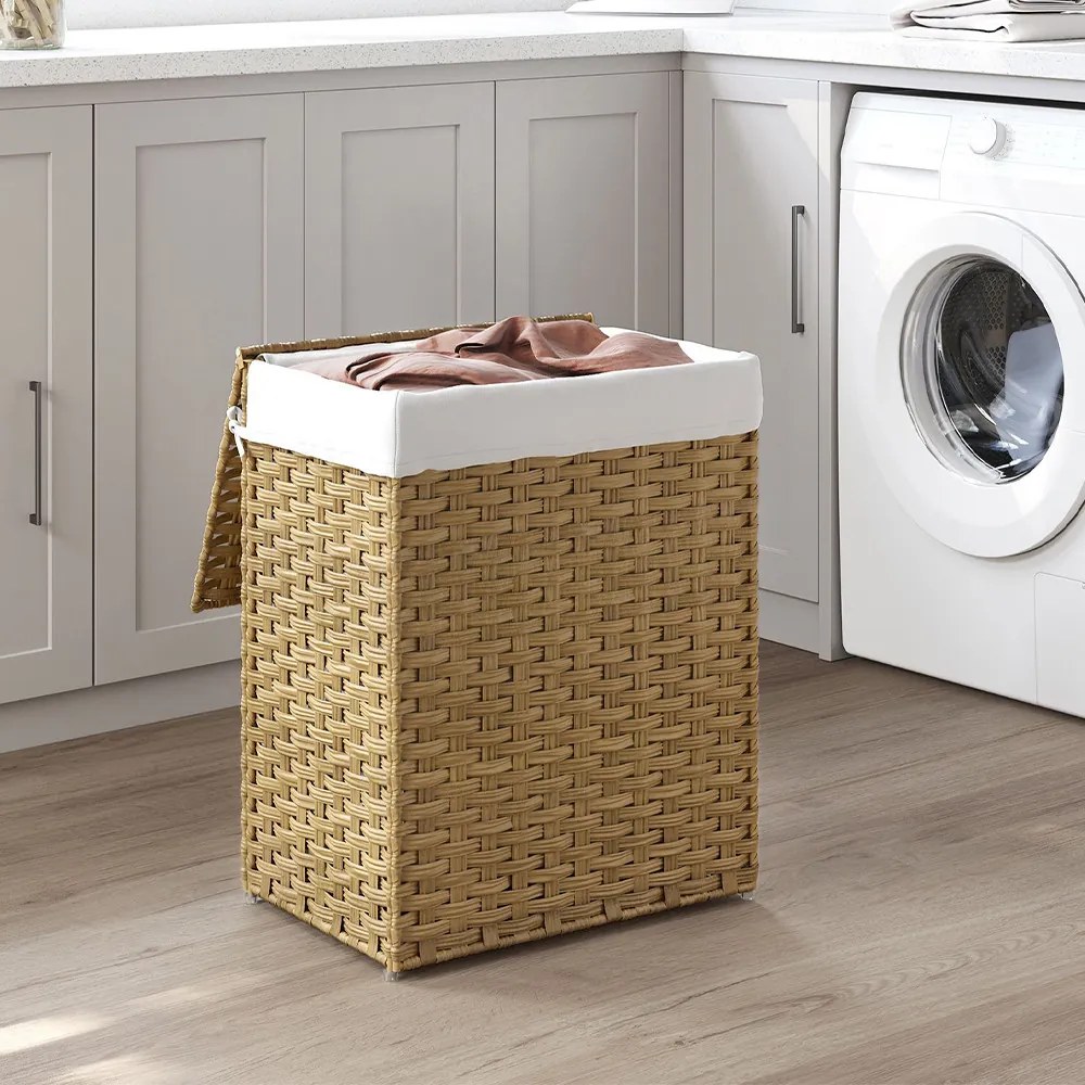 Műanyag szennyestartó kosár, 45,5 x 32 x 61cm