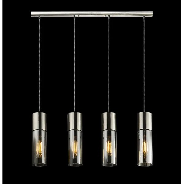 GLOBO 21000-4HN - Csillár zsinóron ANNIKA 4xE27/25W/230V króm