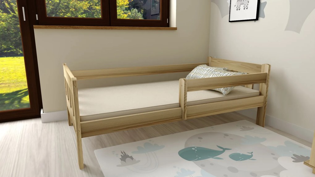 Gyerekágy NESTY 90 x 200 cm, fenyő Matrac: Coco Maxi matrac 20 cm, Ágyrács: Ágyrács nélkül