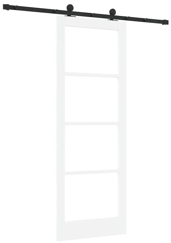 Csúszóajtó ORKDAL Fehér 78 x 211 cm Fa és fém