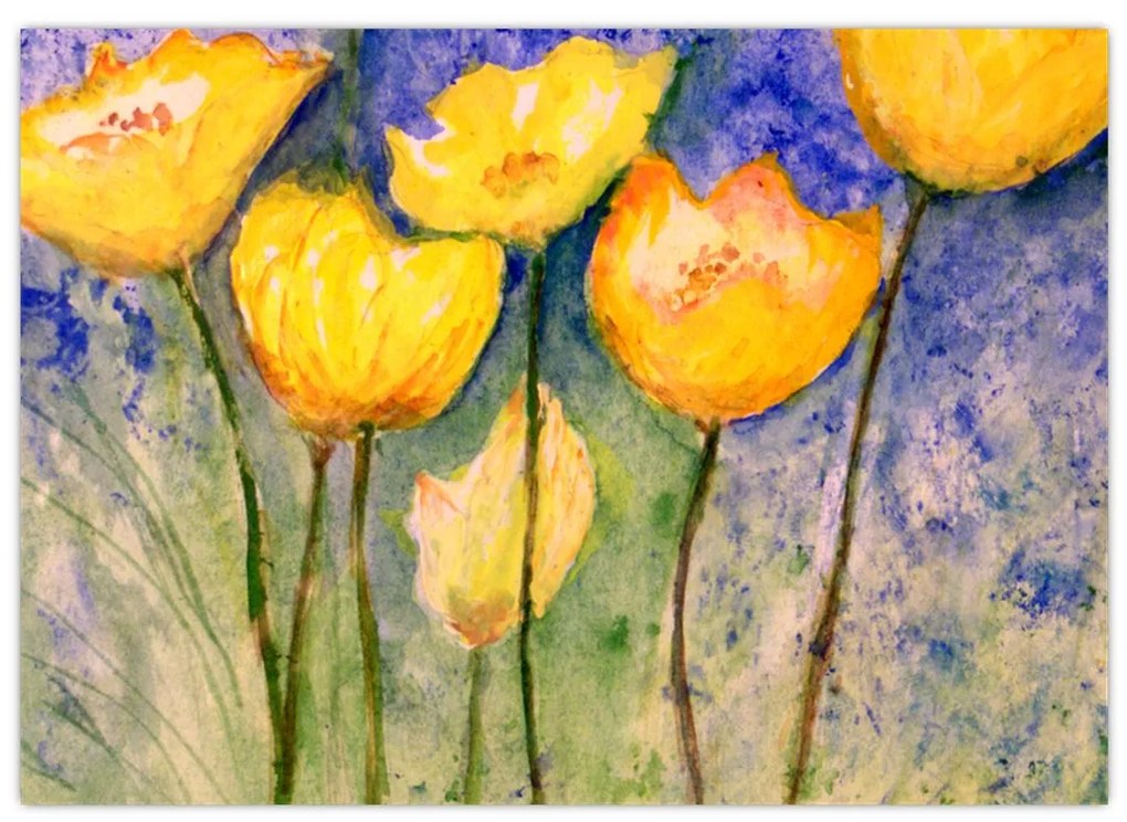 Kép - sárga tulipán (70x50 cm)