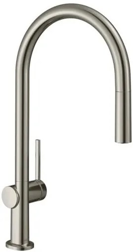 Hansgrohe Talis mosogató csaptelep kihúzható zuhannyal rozsdamentes acél megjelenés 72802800