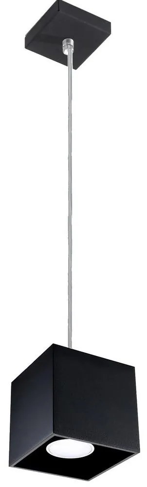 Csillár zsinóron QUAD 1 1xGU10/40W/230V fekete