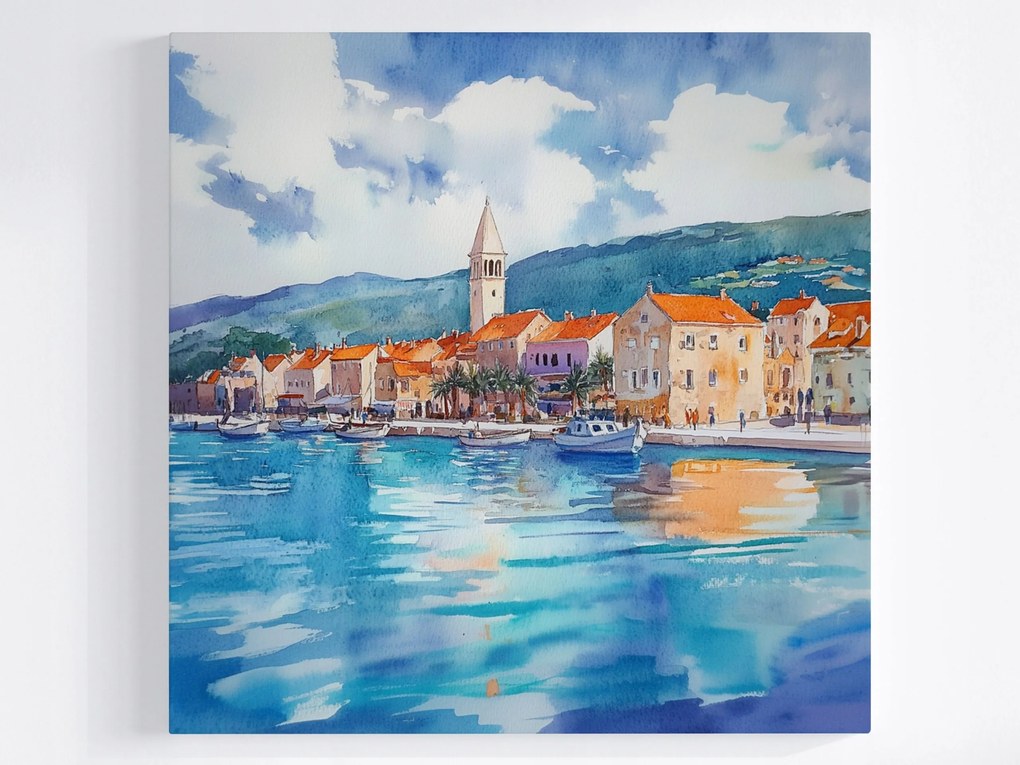 Poszter Város Horvátország Dél Dalmácia Kilátás 40x40