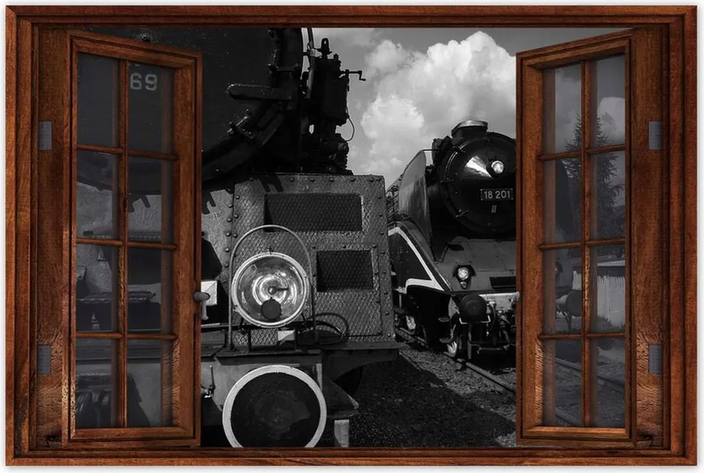 Poszterek 120x80 Vonatok Ol49-69 és 18-201