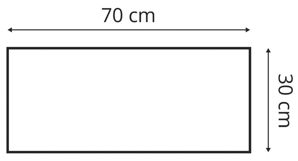 Bársony kárpitozott panel - Téglalap - 70x30cm Szín: Sötét szürkéslila