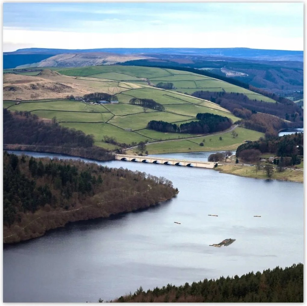 Poszterek 100x100 Tájkép folyóval