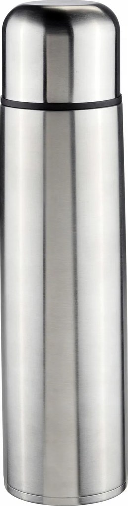 Rozsdamentes acél termosz, 1 l űrtartalommal, nyomógombos rendszerrel