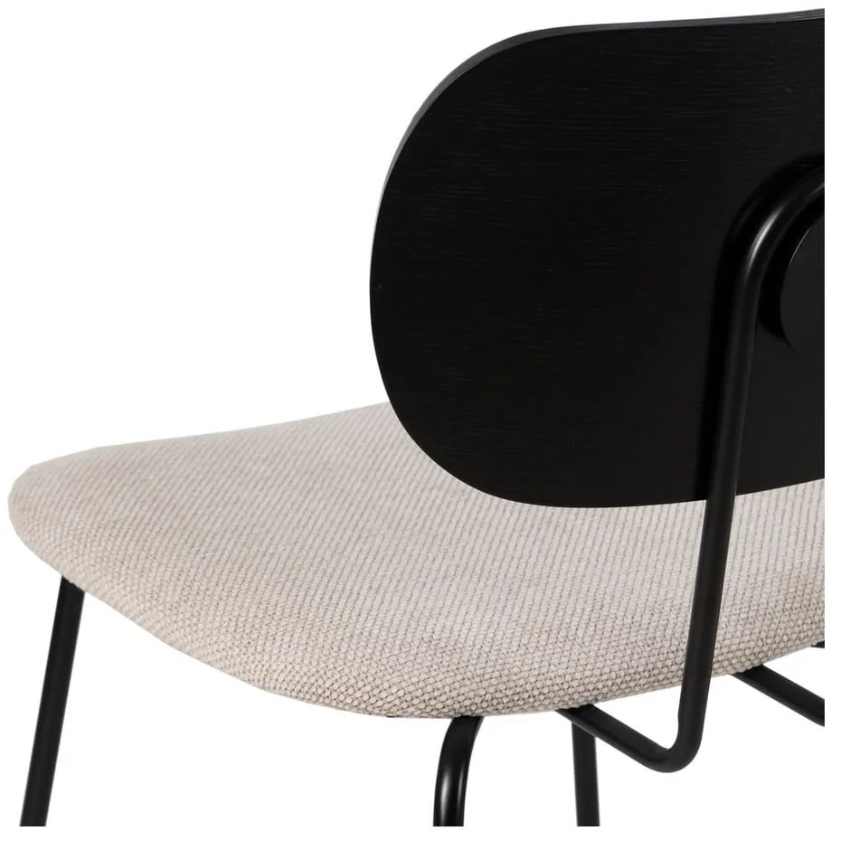 Fehér-fekete étkezőszék szett 4 db-os Cleo – Ixia