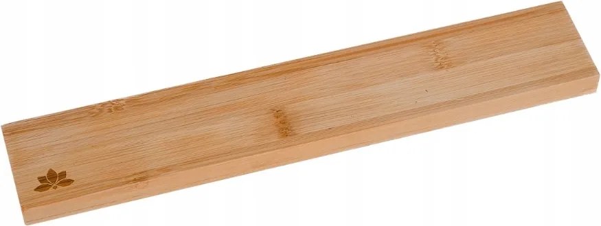 Bambusz mágneses késtartó akasztó erős mágnes 34 cm