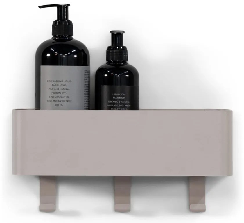 Szürkésbarna fali acél fürdőszobai polc Multi – Spinder Design