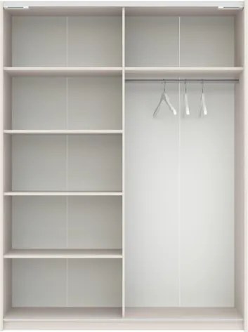BERNO ruhásszekrény, 150 cm | Szatén
