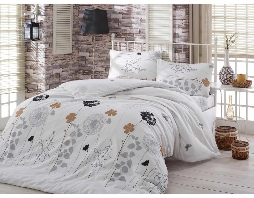 Fehér kétszemélyes hosszabbított ágyneműhuzat 240x220 cm Atlantis – Mijolnir