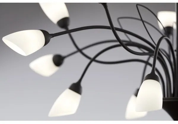 Jupiter 2057 - Láncos csillár GLORIOSA 15xG9/14W/230V fekete