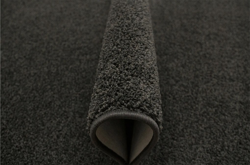 Mabelie Sötétszürke Filc Szőnyeg Hálószoba Nappaliba 200x200 cm