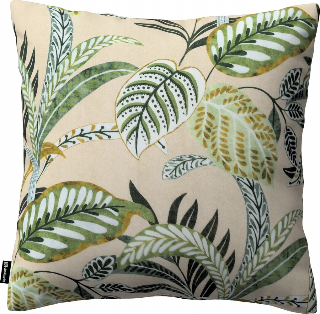 Dekoria párnahuzat olívazöld levelekkel