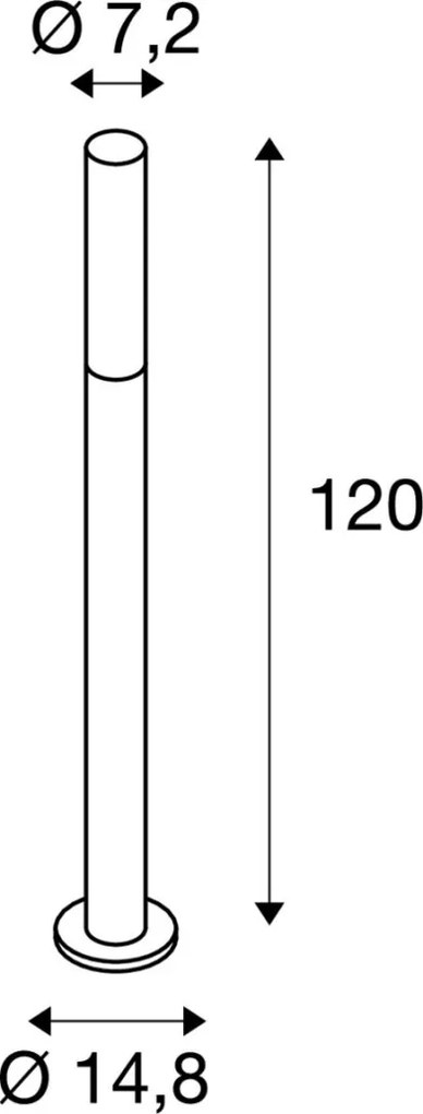 SLV 1000683 APONI Modern Kültéri Állólámpa Antracit LED IP65
