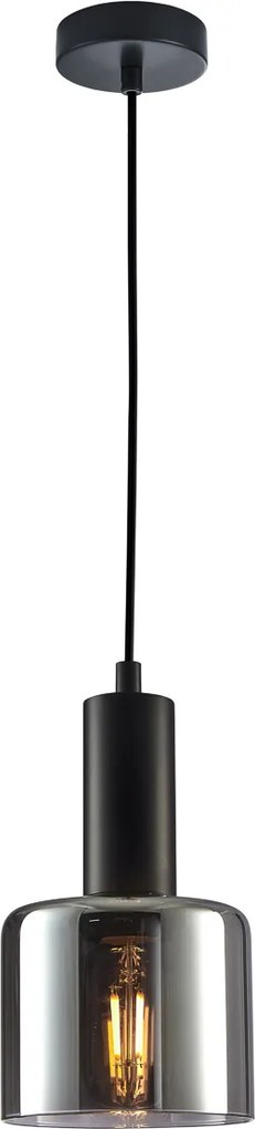 Italux modern függeszték santia fekete füstös itxpnd-65342-1-bk+sg