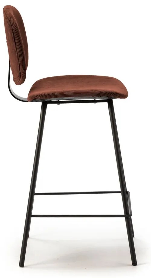 Borvörös bárszék szett 2 db-os (ülésmagasság 64 cm) Arus – Marckeric