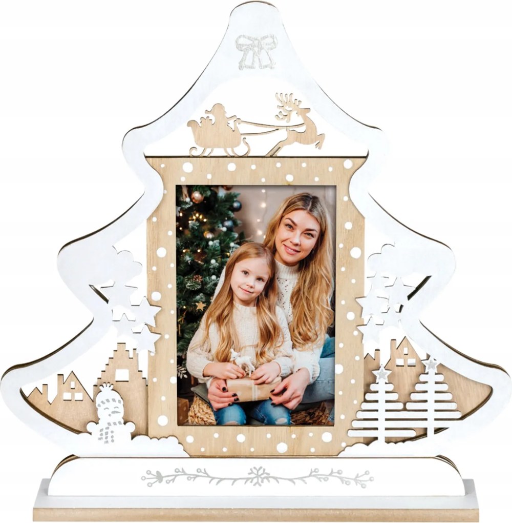 Karácsonyi képkeret 10x15 nagy karácsonyfa ajándék