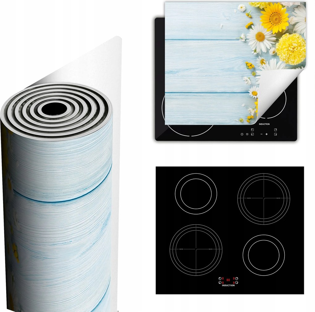 Tűzhelyvédő Szőnyeg Több Hely 60x52 Virágok fa