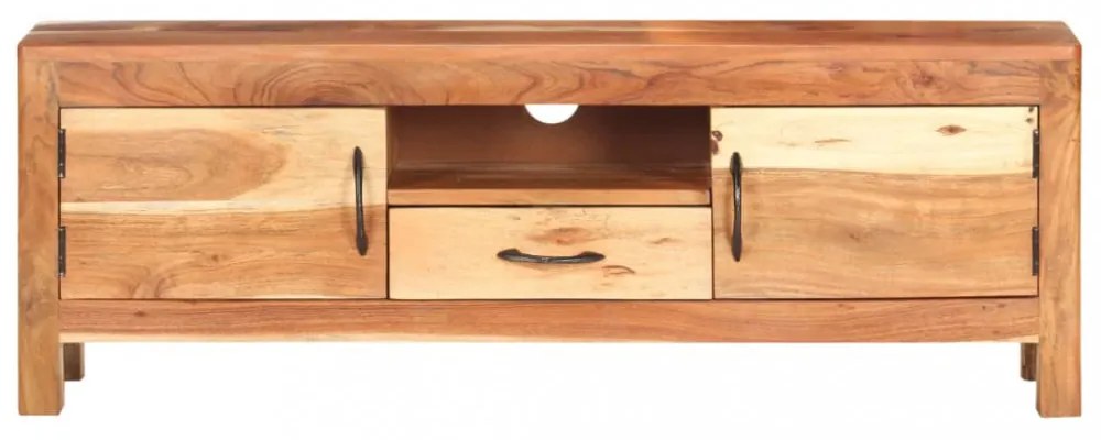 tömör akácfa TV-szekrény 116 x 30 x 40 cm