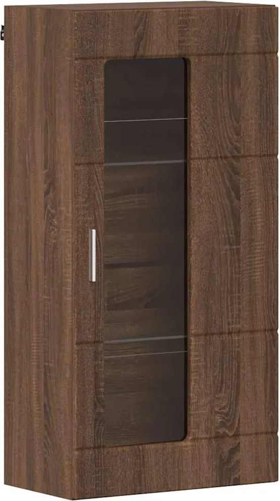 vidaXL Fából Készült Szekrény Barna Tölgy 50 x 29 x 100 cm Faanyag