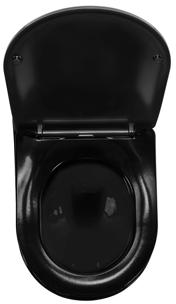 Függesztett WC Carlo Mini Flat Gold/Black