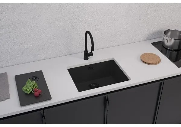 ALVEUS 1150057 - OMNI konyhai mosogató 55x45 cm gránit/fekete