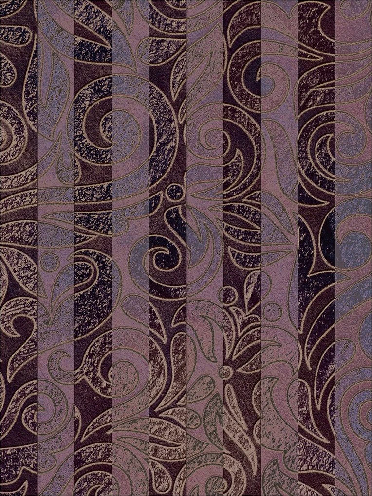 Tapéta Elegáns lila-barna csíkok a hálószoba nappaliba 206x275 +ragasztó