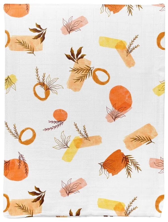 Fehér muszlin gyerek takaró 75x100 cm Rhapsody – Mijolnir