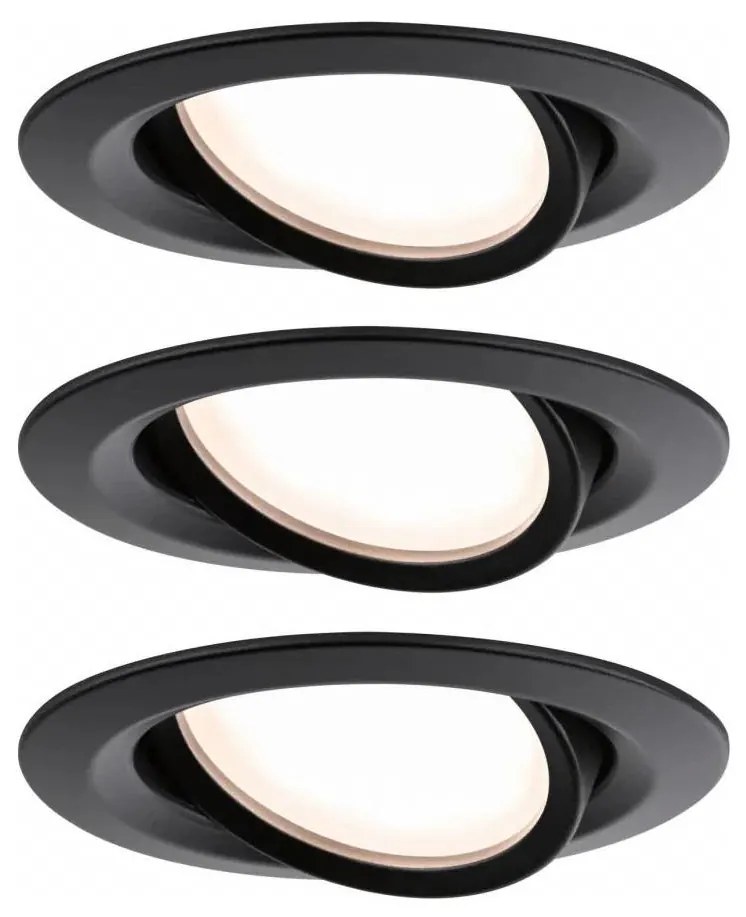 Paulmann 93080 - 3x6W LED dimm. mennyezeti lámpa COIN IP23 230V készlet