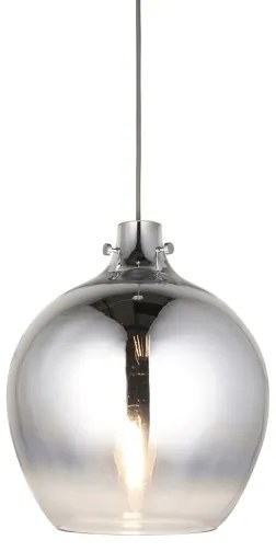 Endon 96442 - Csillár zsinóron PANTHER 1xE27/10W/230V fényezett króm/füstös