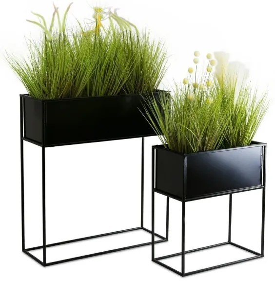 Virágállvány 50x44 cm fekete