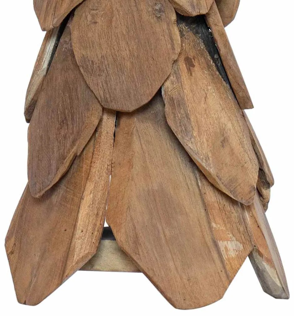 Karácsonyfa állvánnyal Barna 80 cm Tömör tíkfa