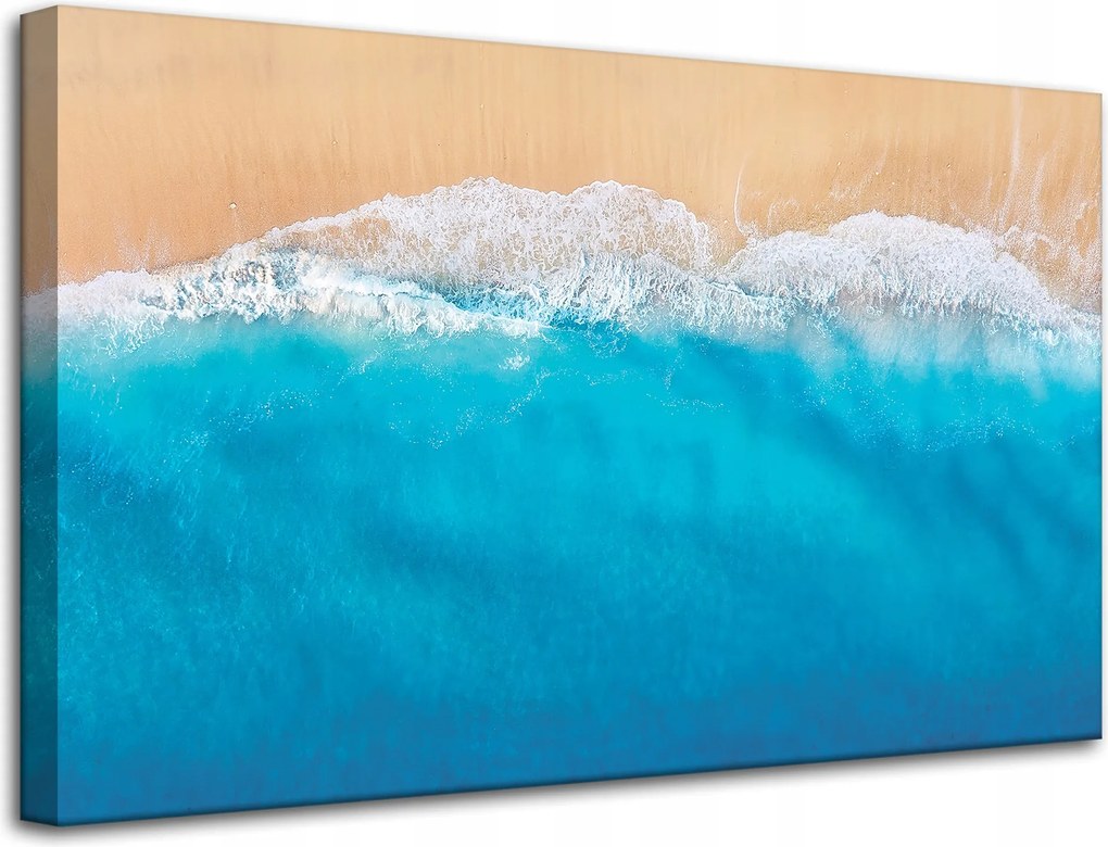 Vászonkép Napsütötte tengerpart Óceán víz 80x50 cm Ideális ajándék
