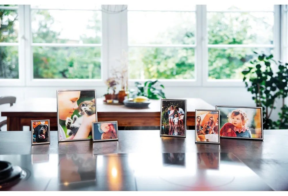 Ezüstszínű fém álló-fali képkeret 10,5x16 cm Sweet Memory – Zilverstad