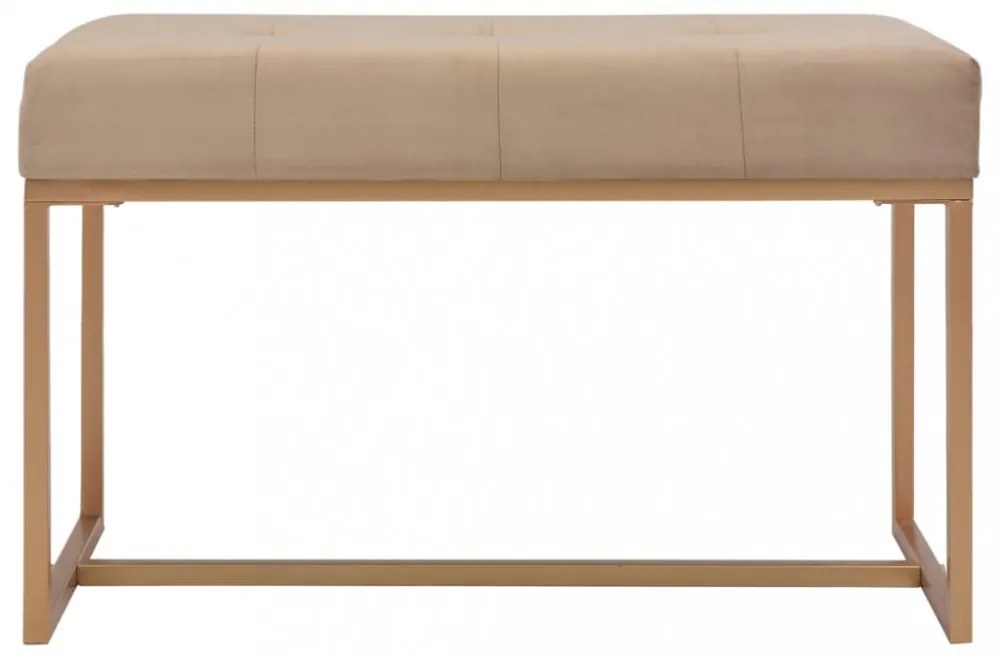 bézsszínű bársonypad 80 cm