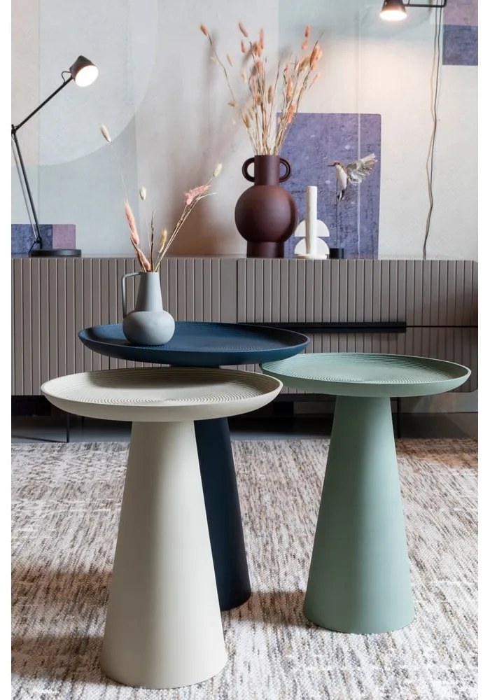 Fém kerek tárolóasztal ø 34,5 cm Ringar – White Label