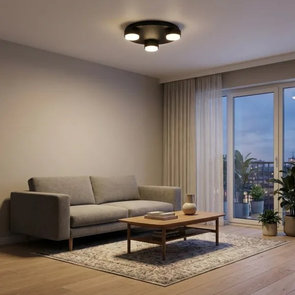 BRILAGI - LED mennyezeti lámpa MONO 3xGX53/30W/230V Ø 30 cm fekete