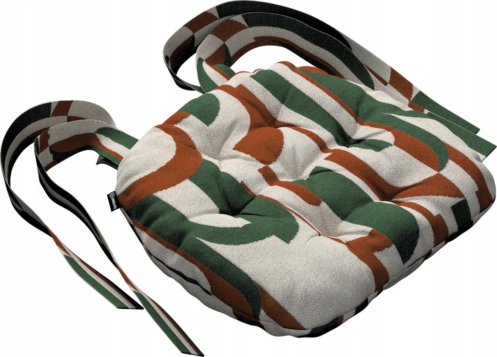 Márton székpárna 37x40 zöld-piros